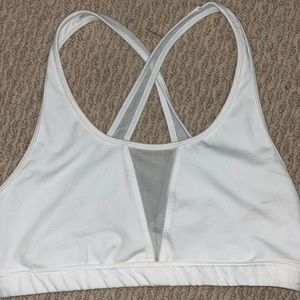 White Sports Bra
